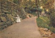 William Merrit Chase Im Park Ein Seitenweg painting